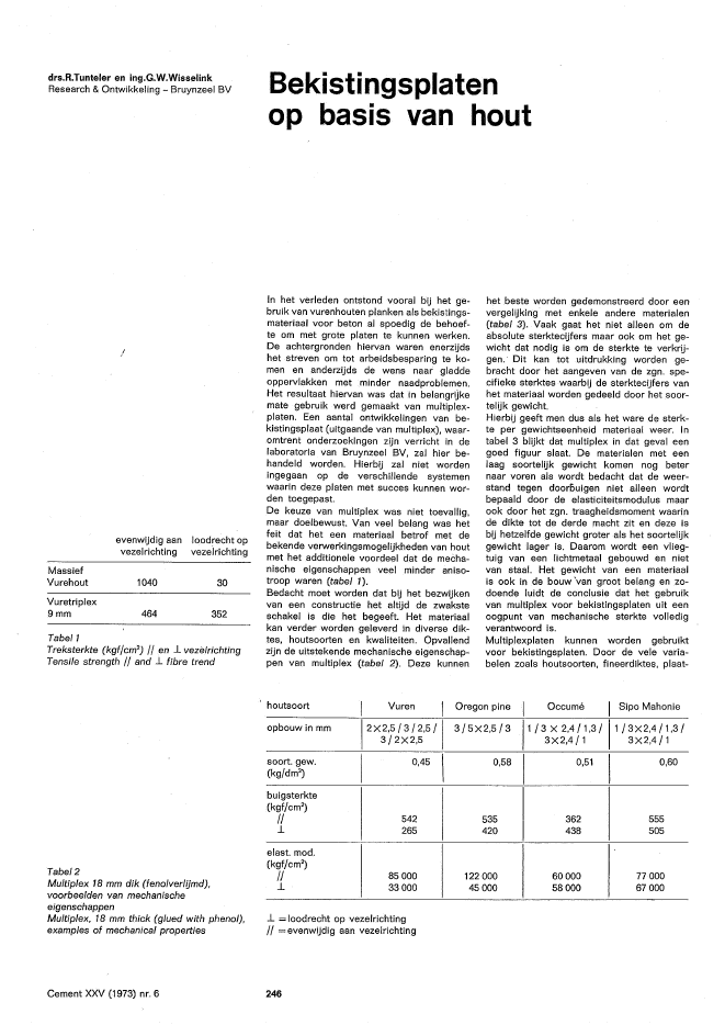 Cement, kennisplatform over betonconstructies