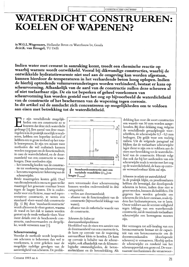 Cement, kennisplatform over betonconstructies