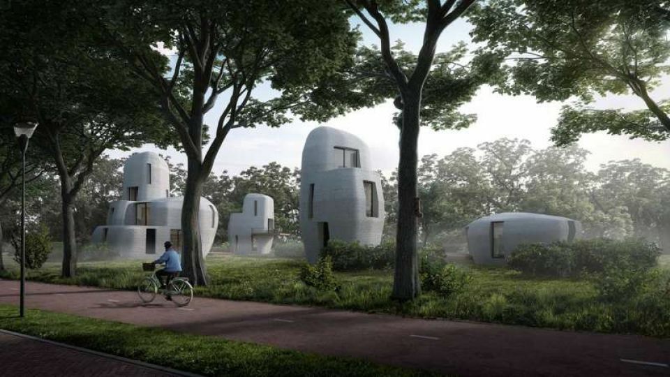 Modernisering weg te verspillen knoflook Nederland krijgt eerste 3D-geprinte woning van beton in Eindhoven