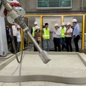 Grootste 3D-betonprinter Zuidoost-Azië operationeel in Singapore