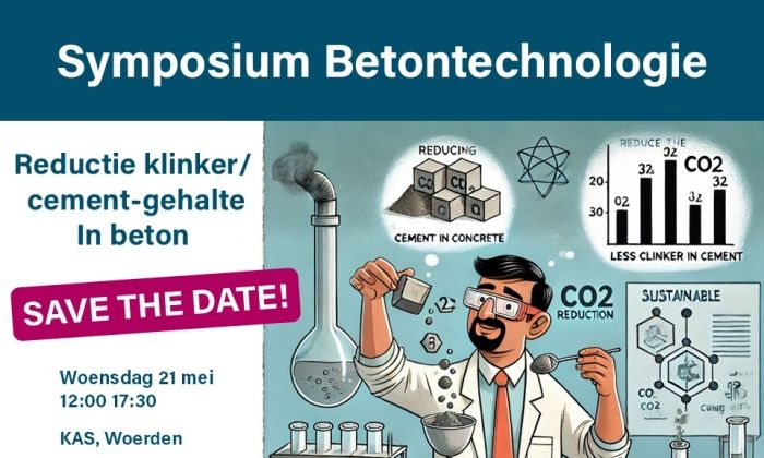 Reductie klinker- en cementgehalte in beton: Symposium op 21 mei